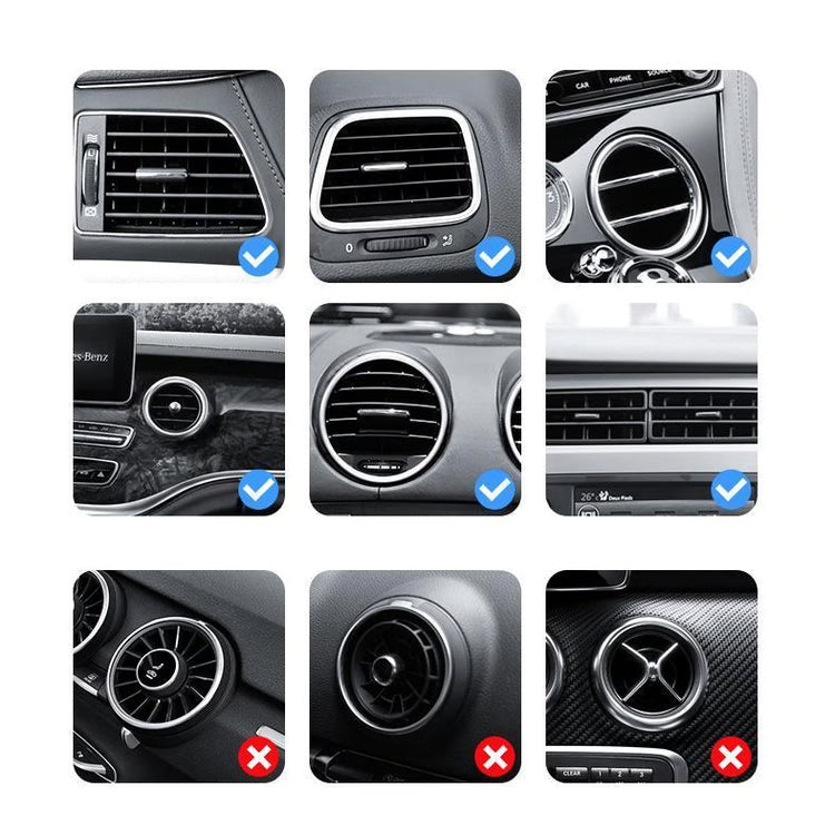 Gravity Car Phone Holder, Phone Mount Holder for Car Vent, Gravity Phone Mount for Secure Car Use