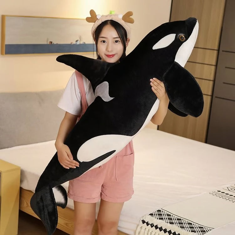 Orca Whale Plush Toy Large Soft Sea Animal Stuffed Pillow