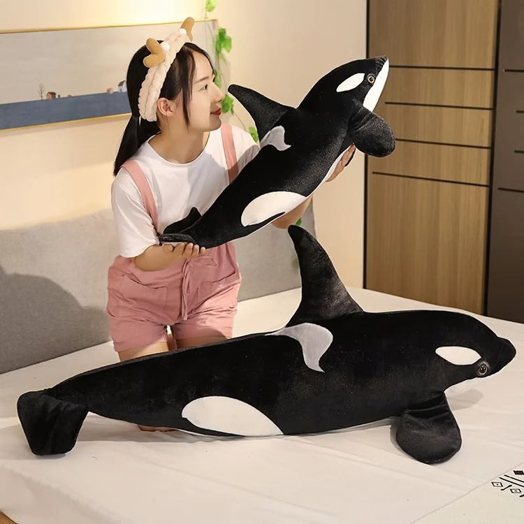 Orca Whale Plush Toy Large Soft Sea Animal Stuffed Pillow