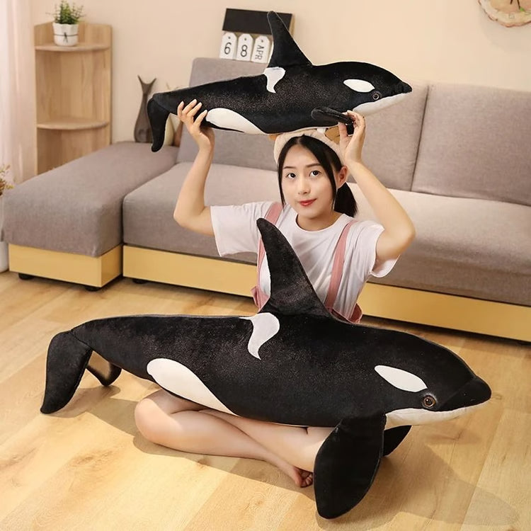Orca Whale Plush Toy Large Soft Sea Animal Stuffed Pillow
