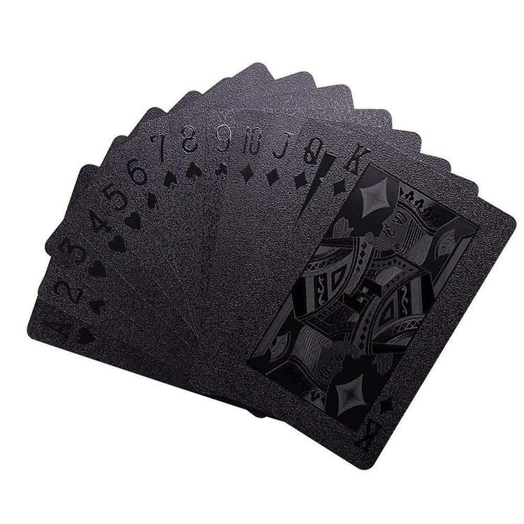 Waterproof Black Diamond Playing Cards – Stylish & Durable