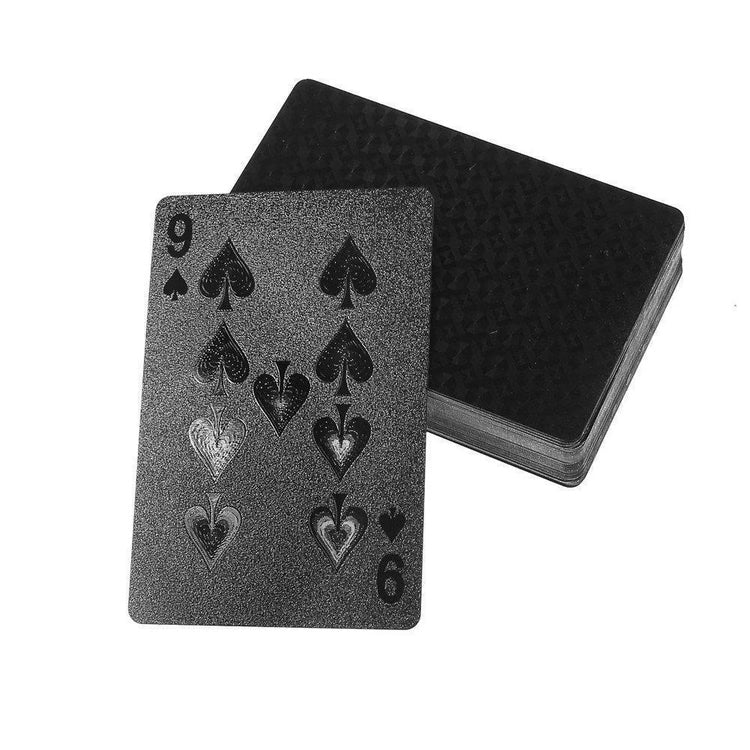 Waterproof Black Diamond Playing Cards – Stylish & Durable